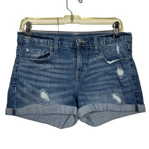 Old Navy Boyfriend Distressed Denim Shorts Size 4